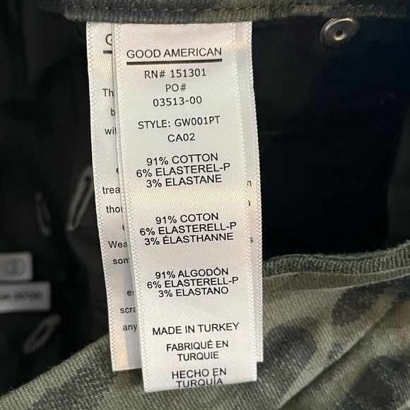 Good American Good Waist Skinny Jean Camo - Picture 10 of 10